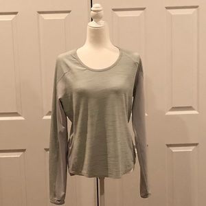 Athleta long sleeve work-out top